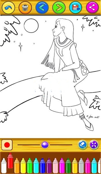 阿莎着色书游戏最新手机版 v1.0