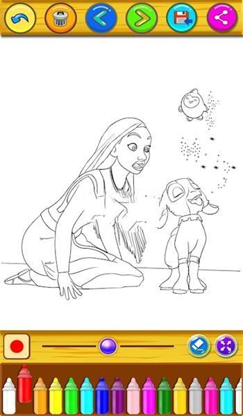 阿莎着色书游戏最新手机版 v1.0