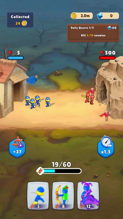 放置士兵消灭一切的敌人官方版中文游戏 v1.0.1