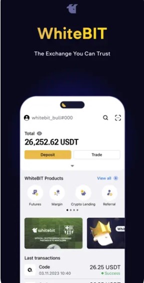 WhiteBIT交易所app官方版下载安装 v1.0